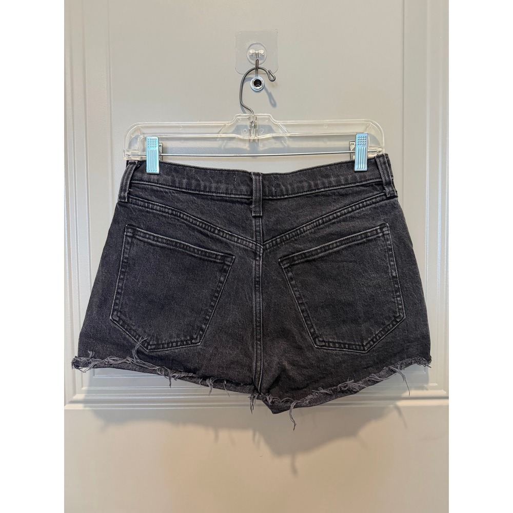Abercrombie‎ & Fitch The Mom Short High Rise Size 27/4 Black - Picture 2 of 3